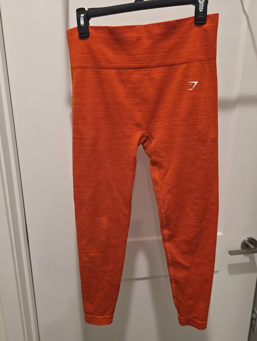 Gymshark Adapt Marl Vibrant Orange Seamless Leggings